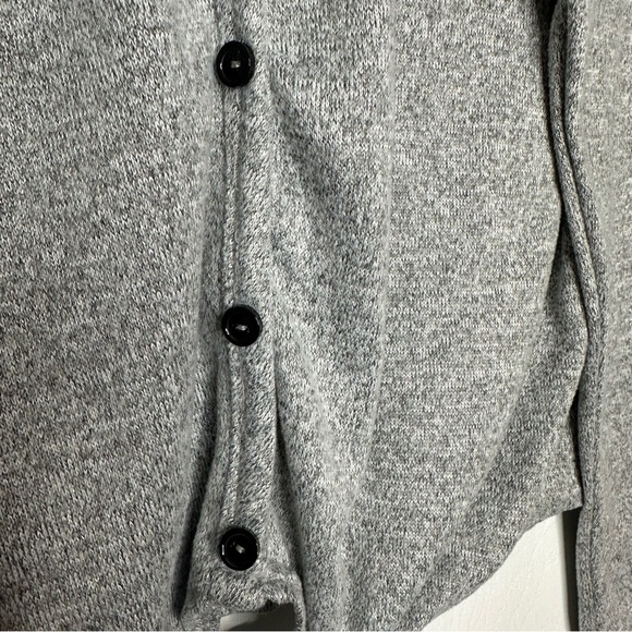 Brit & Bri Cardigan Buttoned Tie-Front Grey Size Medium - Picture 5 of 16